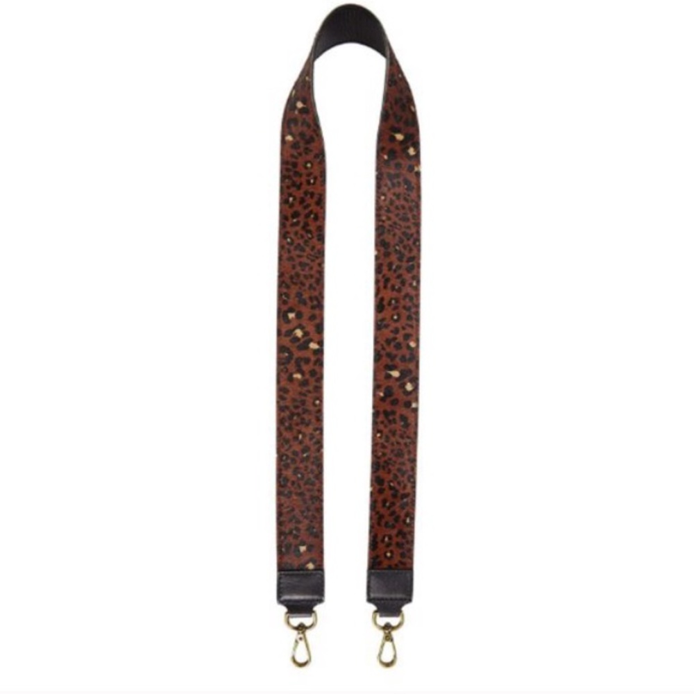 NWT! Madewell Painted Leopard Calf Hair Bag Strap